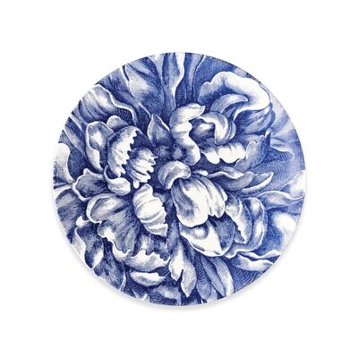 Caskata Peony Coupe Salad Plate Plate Blue SALA-867, MPN: SALA-867, 816666027479