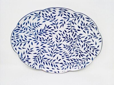 Royal Limoges Olivier Blue Oval Platter Large L412-NYM20826, MPN: L412-NYM20826, 3700409923401