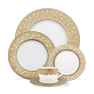 Caskata Ellington Shimmer Place Setting Gold Platinum PLCE-115, MPN: PLCE-115, 816666029343