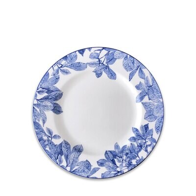 Caskata Arbor Rimmed Salad Plate Blue SALA-250, MPN: SALA-250, 817325019927