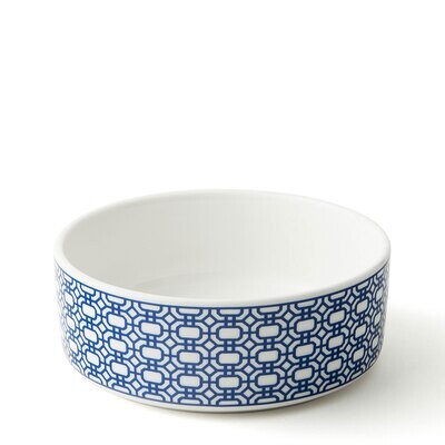 Caskata Newport Garden Gate Medium Pet Bowl Blue PETMD-501, MPN: PETMD-501, 817325012164