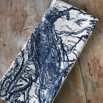 Caskata Charts Kitchen Towels Set of 2 Blue KT-080, MPN: KT-080, 816666023433