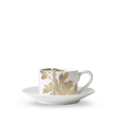 Caskata Arbor Cup and Saucer Gold HCS-222, MPN: HCS-222, 816666029084