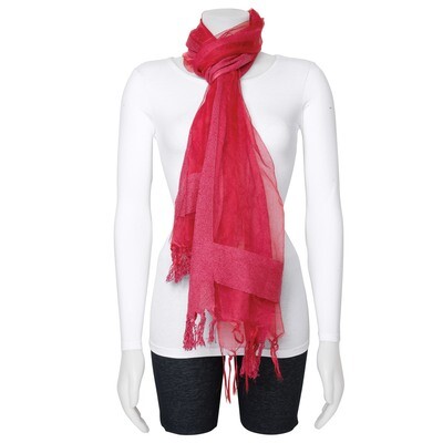 Wine Sheer with Textured Edge Viscose Fashion Scarf GM13122, MPN: GM13122, 191101416347