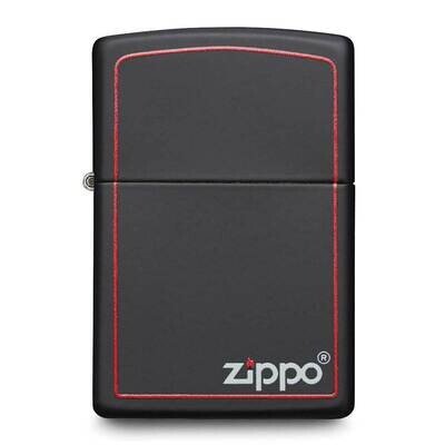 Zippo Black Matte with Zippo Logo Border Lighter GL1087, MPN: GL1087, 41689119508