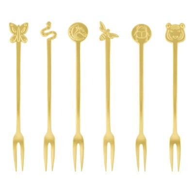 Sambonet Party Fashion Party Forks 6 Piece Giftboxed 52649G52, MPN: 52649G52, 790955000000