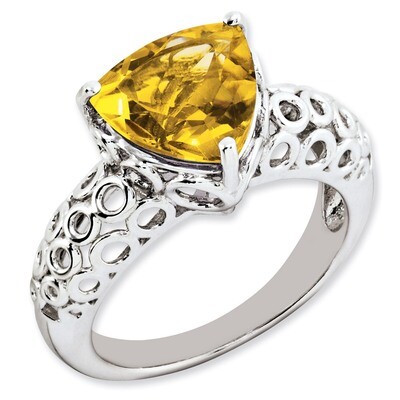 Citrine Ring Sterling Silver QR3182CI, MPN: QR3182CI, 883957662329