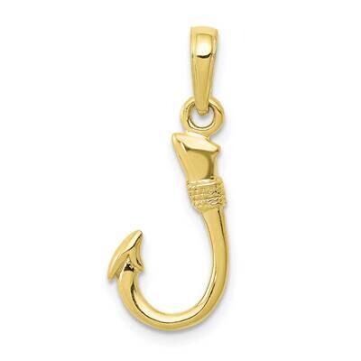 Fish Hook Pendant 10k Gold 10K3043, MPN: 10K3043, 63721818774