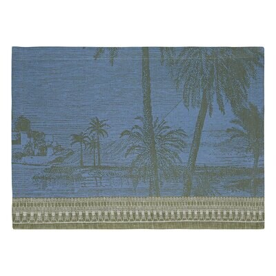 Le Jacquard Francais Placemat Croisiere Sur Nil Green 100% Linen 26763 Set of 4, MPN: 26763, 366026…