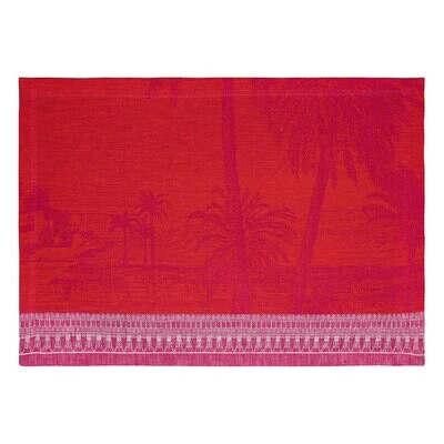 Le Jacquard Francais Placemat Croisiere Sur Le Nil Pink 100% Linen 26765 Set of 4, MPN: 26765, 3660…