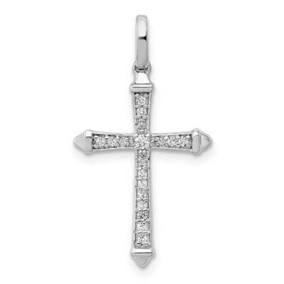 1/10Ct. Diamond Cross Pendant 14k White Gold PM5034-010-WA, MPN: PM5034-010-WA, 883957486321