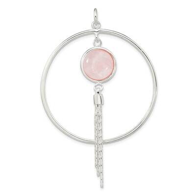Dyed Agate Fancy Dangle Pendant Sterling Silver Polished QP5547, MPN: QP5547,