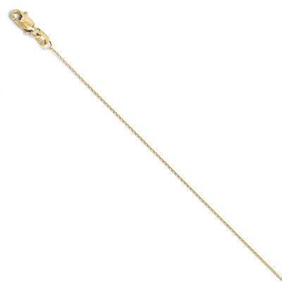 Leslie&#39;s Diamond-cut 0.65mm Wheat Chain 18 Inch - 10k Gold HB-8210-18, MPN: 8210-18, 886774544779