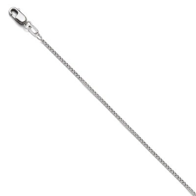 Leslie&#39;s Sparkle Round Box Chain 20 Inch - 14k White Gold HB-3283-20, MPN: 3283-20, 886774996141