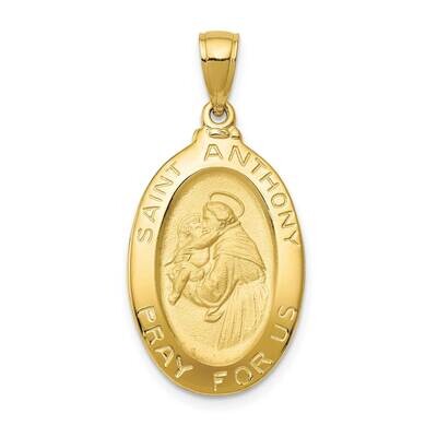 Saint Anthony Oval Medal Pendant 10k Gold 10K5656, MPN: 10K5656,