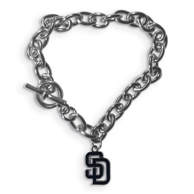 MLB  San Diego Padres Charm Chain Bracelet Siskiyou Buckle GC5376