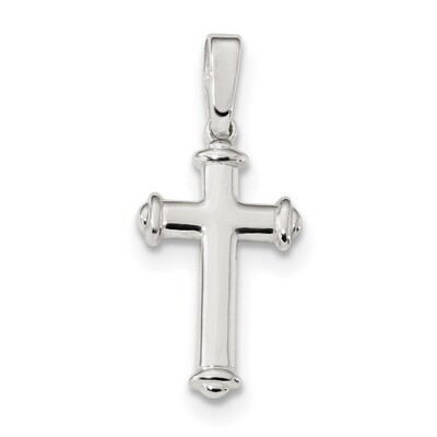 Cross Pendant Sterling Silver Polished QC9045, MPN: QC9045, 886774120737