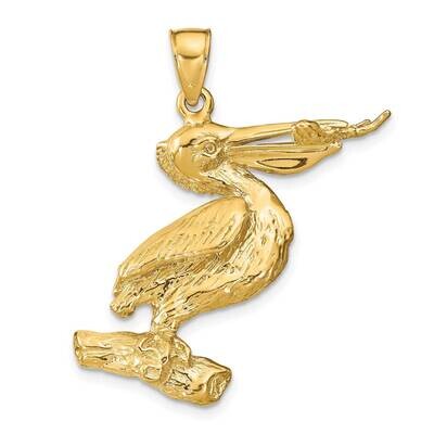 Pelican Pendant 14k Gold 3-D K8061, MPN: K8061, 637218060160