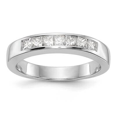 7-Stone Diamond Channel Band 14k White Gold RM3301B-045-WAA, MPN: RM3301B-045-WAA,