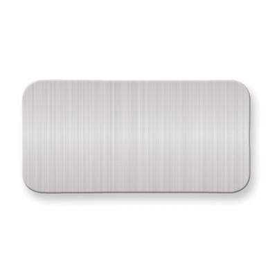 1 X 2 Satin Aluminum Plates-Sets of 6  GL9790-SA, MPN: GL9790-SA,