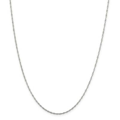 1.4mm Singapore Chain 26 Inch Sterling Silver QFC68-26, MPN: QFC68-26,