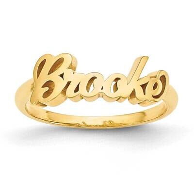 Casted High Polish Name Ring Gold-plated Silver XNR57GP, MPN: XNR57GP, 191101392771
