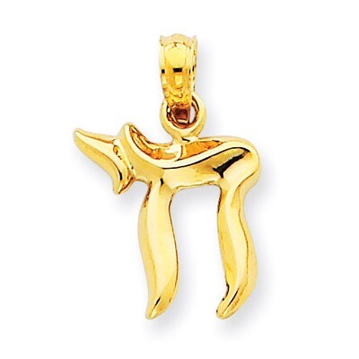 Chai Pendant 14k Gold C3990, MPN: C3990, 637218015788
