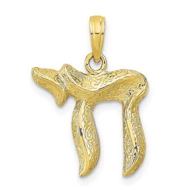 Chai Pendant 10k Gold 10D1702, MPN: 10D1702,