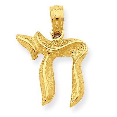 Chai Pendant 14k Gold C4455, MPN: C4455, 637218017430