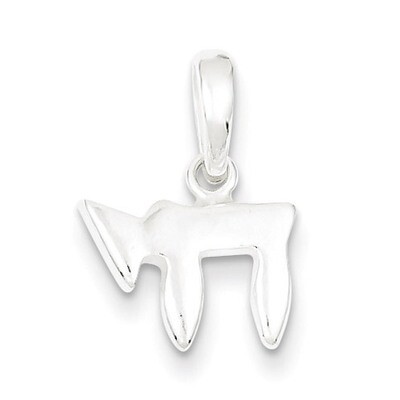 Chai Pendant Sterling Silver QC2885, MPN: QC2885, 883957265636