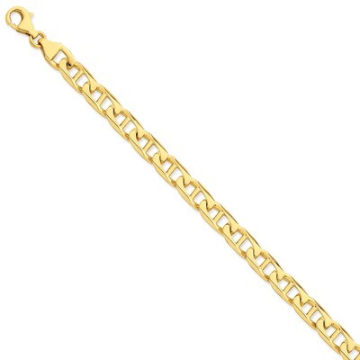 9mm Hand-Polished Anchor Link Chain 9 Inch 14k Gold LK101-9, MPN: LK101-9, 191101648472