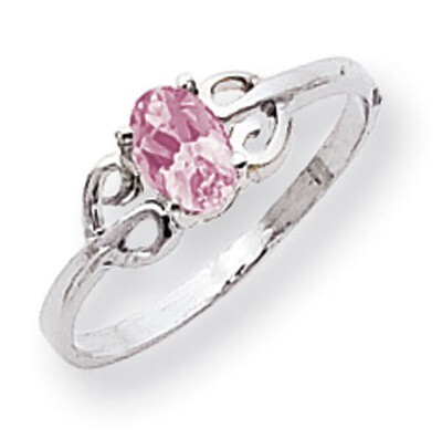 Pink Sapphire Ring 14k white Gold 6x4mm Oval X9687SP, MPN: X9687SP, 883957577043