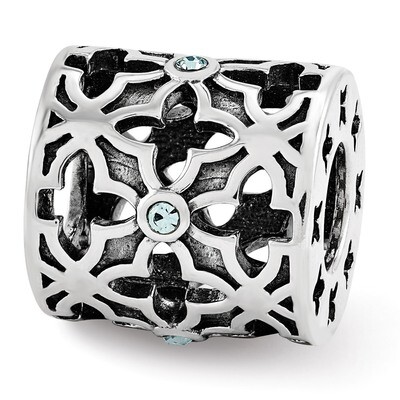 Moroccan Lattice Bead - Sterling Silver QRS3465, MPN: QRS3465, 886774963617