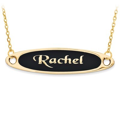 Antiqued or Sandblast Monogram Plate 14k Yellow Gold Casted High Polished XNA522Y, MPN: XNA522Y,