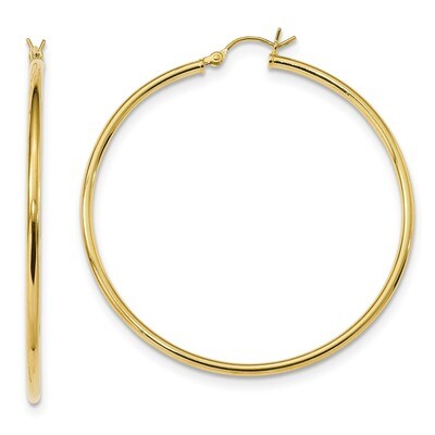 Hoop Earrings Sterling Silver Gold-Tone Polished QE13137, MPN: QE13137, 191101236594