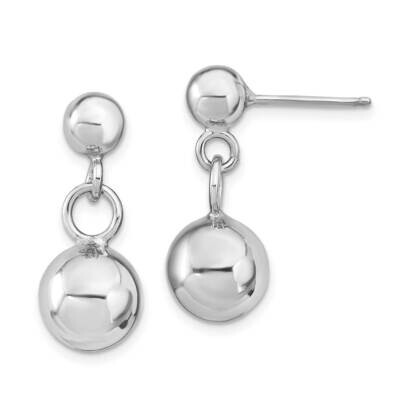 Leslie&#39;s Polished Post Dangle Earrings Sterling Silver HB-QLE1330, MPN: QLE1330, 191101481710