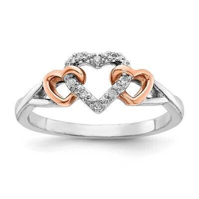 Sterling Silver &amp;Ring 8-200&#39; Rd Dias - Mel:S45 10k Gold RLD3854-SSS45-7, MPN: RLD3854-SSS45, 191101…