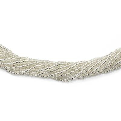 Clear Glass Bead Necklace BF3100, MPN: BF3100,