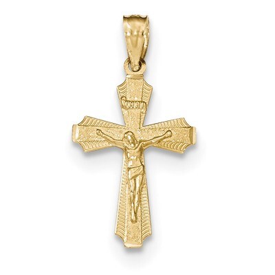 Small Passion Crucifix Pendant 14k Gold Polished XR1493, MPN: XR1493, 886774619835