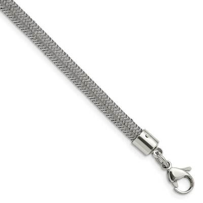 Wire 8 Inch Bracelet Stainless Steel SRB907-8 by Chisel, MPN: SRB907-8, 886774993188