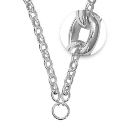 Nikki Lissoni Silver-plated Necklace with A Silver-plated O-Ring Closure On One Side T-Bar Closure …