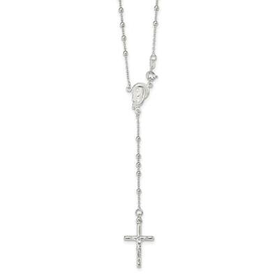 Crucifix Necklace 24 Inch Sterling Silver QH5124-24, MPN: QH5124-24, 191101072789