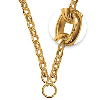 Nikki Lissoni Gold-plated Necklace with A Silver-plated O-Ring Closure On One Side T-Bar Closure On…