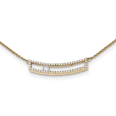 Diamond Necklace 14K Gold Polished Y12764AA, MPN: Y12764AA, 886774611884