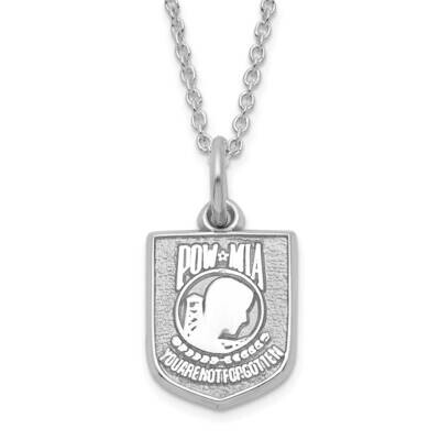 Polished Pow Mia Necklace Sterling Silver PBS054PNSSCH, MPN: PBS054PNSSCH, 810680028160