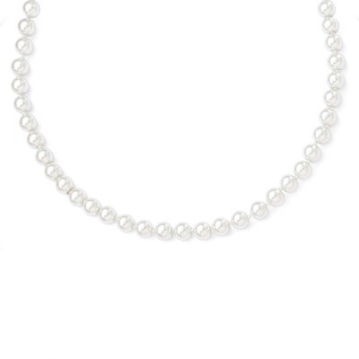 8mm 30in White Simulated Pearl Cord Necklace SRN1771 by Chisel, MPN: SRN1771, 191101195402