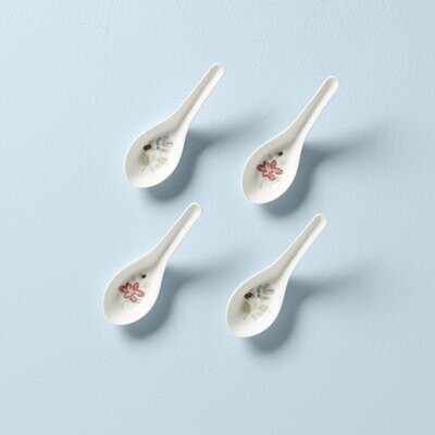 Lenox Butterfly Meadow Soup Spoons Set of 4 Assorted 892529, MPN: 892529,