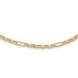 Fancy Link Necklace 18 Inch 14k Gold Polished SF2845-18, MPN: SF2845-18, 883957930794