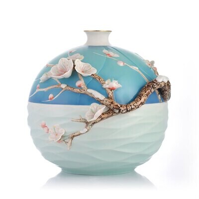 Franz Porcelain Ncpathree Stanzas Of Plum Blossom Vase FZ03096, MPN: FZ03096,