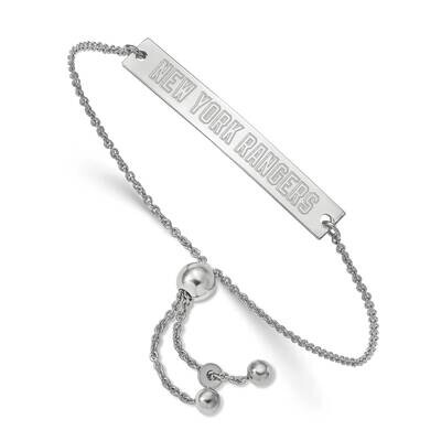 New York Rangers Small Bar Adjustable Bracelet Sterling Silver SS034RNG-9, MPN: SS034RNG-9, 1911014…